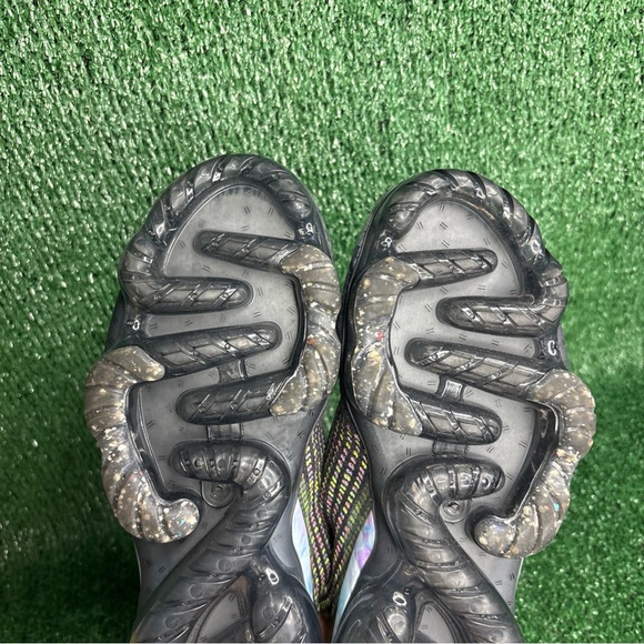 Nike Air VaporMax 2020 Women Size 8.5 Flyknit Black Barely Volt - Picture 9 of 12